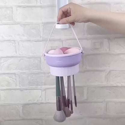 Limpiador y Soporte de brochas 2 en 1